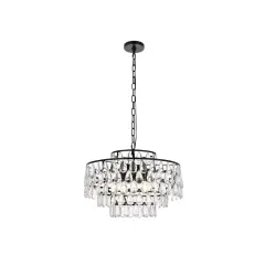 Mila 20 inch pendant in black