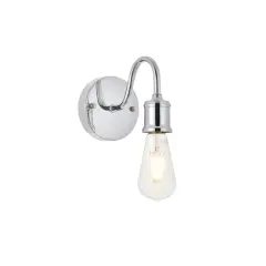Serif 1 light chrome Wall Sconce