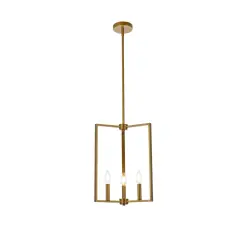 Vino 3 lights pendant in brass