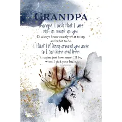 Dexsa Grandpa I Wish Inspirational Wood Plaque 6 inches x 9 inches