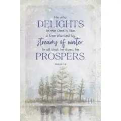 Dexsa He Who Delights Wood Plaque 6x9