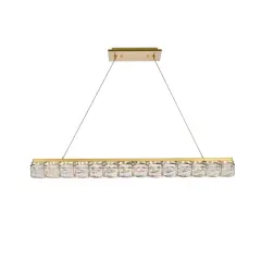 Valetta 42 inch LED linear pendant in gold