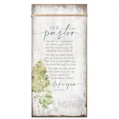 Dexsa Our Pastor Wood Plaque 6 3/4"x13 5/8"