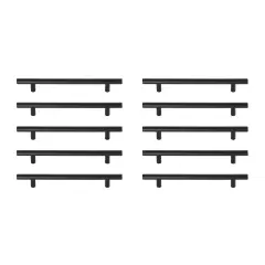 Quinn 6-5/16" Center to Center Matte Black Bar Pull Multipack (set of 10)