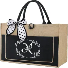 BeeGreen Beach Burlap Bag X