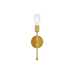 Keely 1 light brass wall sconce