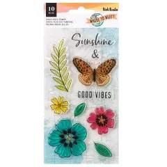 Vicki Boutin Where To Next Clear Stamps 12/Pkg-Good Vibes