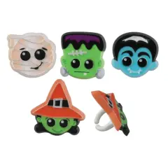 Halloween Characters Cupcake Rings, 12ct