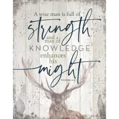 Dexsa A Wise Man Wood Plaque 11.75x15