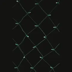 120 Pure White Wide Angle Net LED Lights 4Ft. x6Ft. Green Wire Christmas set