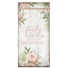 Dexsa What Feels Like The End Wood Plaque 6 3/4"x13 5/8"