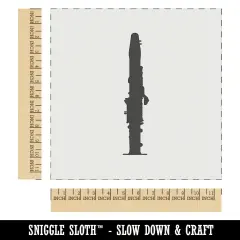 Clarinet Music Instrument Silhouette Wall Cookie DIY Craft Reusable Stencil