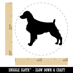 Brittany Spaniel Dog Solid Self-Inking Rubber Stamp Ink Stamper for Stamping Crafting Planners Fuchsia