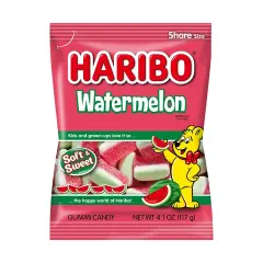 Watermelon Gummy Candy, 4.1oz Bag (Case of 12)