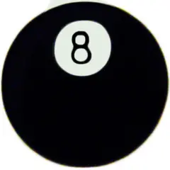 8 Ball Pin 1"