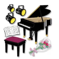 Jolee's Boutique Piano Recital Dimensional Stickers
