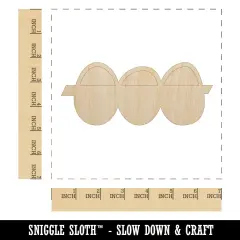 Egg Crate Doodle Unfinished Wood Shape Piece Cutout for DIY Craft Projects