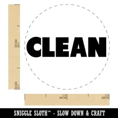 Clean Bold Text Self-Inking Rubber Stamp for Stamping Crafting Planners Brown