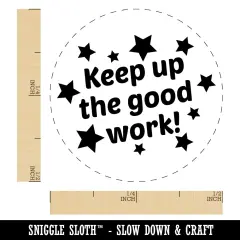 Keep Up the Good Work Teacher Recognition Self-Inking Rubber Stamp for Stamping Crafting Planners UV