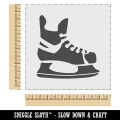 Hockey Ice Skates Skating Blades Wall Cookie DIY Craft Reusable Stencil