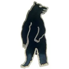 Black Bear Standing Pin 1"