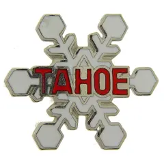Tahoe Snowflake Pin 1"