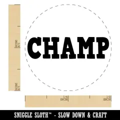 Champ Champion Fun Text Teacher Self-Inking Rubber Stamp for Stamping Crafting Planners Sky Blue