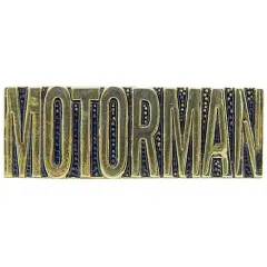 Railroad Motorman Pin 1"