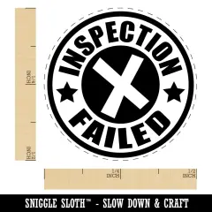 Inspection Failed Self-Inking Rubber Stamp for Stamping Crafting Planners Orange