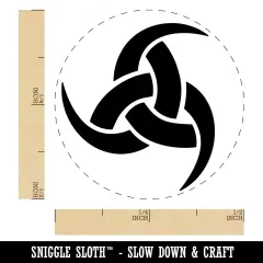 Horns of Odin Triple Viking Symbol Self-Inking Rubber Stamp Ink Stamper for Stamping Crafting Planners Fuchsia