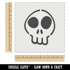 Fun Skull Wall Cookie DIY Craft Reusable Stencil