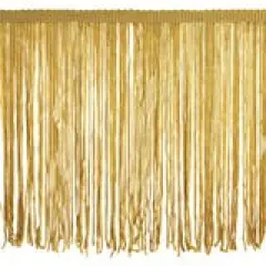 Belagio Chainette Fringe, 6" Wide, Gold, 10-Yard Bolt