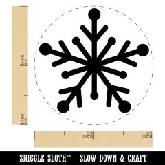 Star Snowflake Self-Inking Rubber Stamp Ink Stamper for Stamping Crafting Planners Yellow