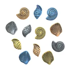 Buttons Galore and More Craft & Sewing Buttons - Seashells - 36 Buttons