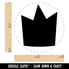 Silly Crown Self-Inking Rubber Stamp for Stamping Crafting Planners Purple
