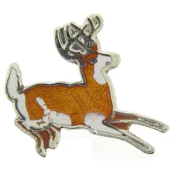 Whitetail Deer Pin 1"