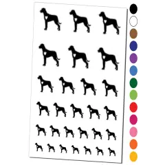 Rhodesian Ridgeback Dog with Heart Temporary Tattoo Water Resistant Fake Body Art Set Collection Light Green