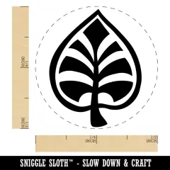 Intricate Leaf Design Self-Inking Rubber Stamp for Stamping Crafting Planners Purple