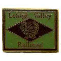 Lehigh Valley Railroad Pin Green 1"
