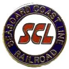 Seaboard Coast Line SCL Railroad Pin 1"