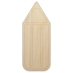 Stubby Pencil Unfinished Wood Shape Piece Cutout for DIY Craft Projects