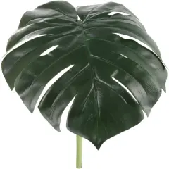 2-Pack 28" Real Touch Monstera Leaves &ndash; Lifelike Faux Philo Greenery for Home & Event D&eacute;cor