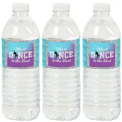 Big Dot of Happiness Must Dance to the Beat - Dance - Birthday Party or Dance Party Water Bottle Sticker Labels - Set of 20