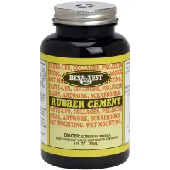 Speedball Best-Test Brush In Cap Rubber Cement-8oz