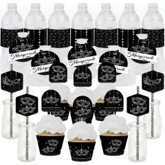 Big Dot of Happiness Masquerade - Mask Party Favors and Cupcake Kit - Fabulous Favor Party Pack - 100 Pieces