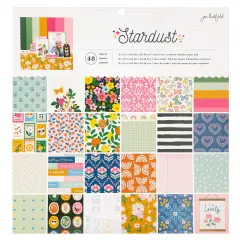 American Crafts Single-Sided Paper Pad 12"X12" 48/Pkg-Jen Hadfield Stardust