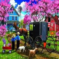 Sunsout Cherry Blossom Time 1000 pc Jigsaw Puzzle 28982