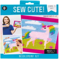 Colorbok Sew Cute! Needlepoint Kit-Unicorn