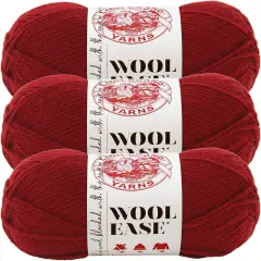 (Pack of 3) Lion Brand Wool-Ease Yarn -Cranberry