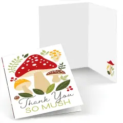 Big Dot of Happiness Wild Mushrooms - Red Toadstool Party Thank You Cards (8 count)